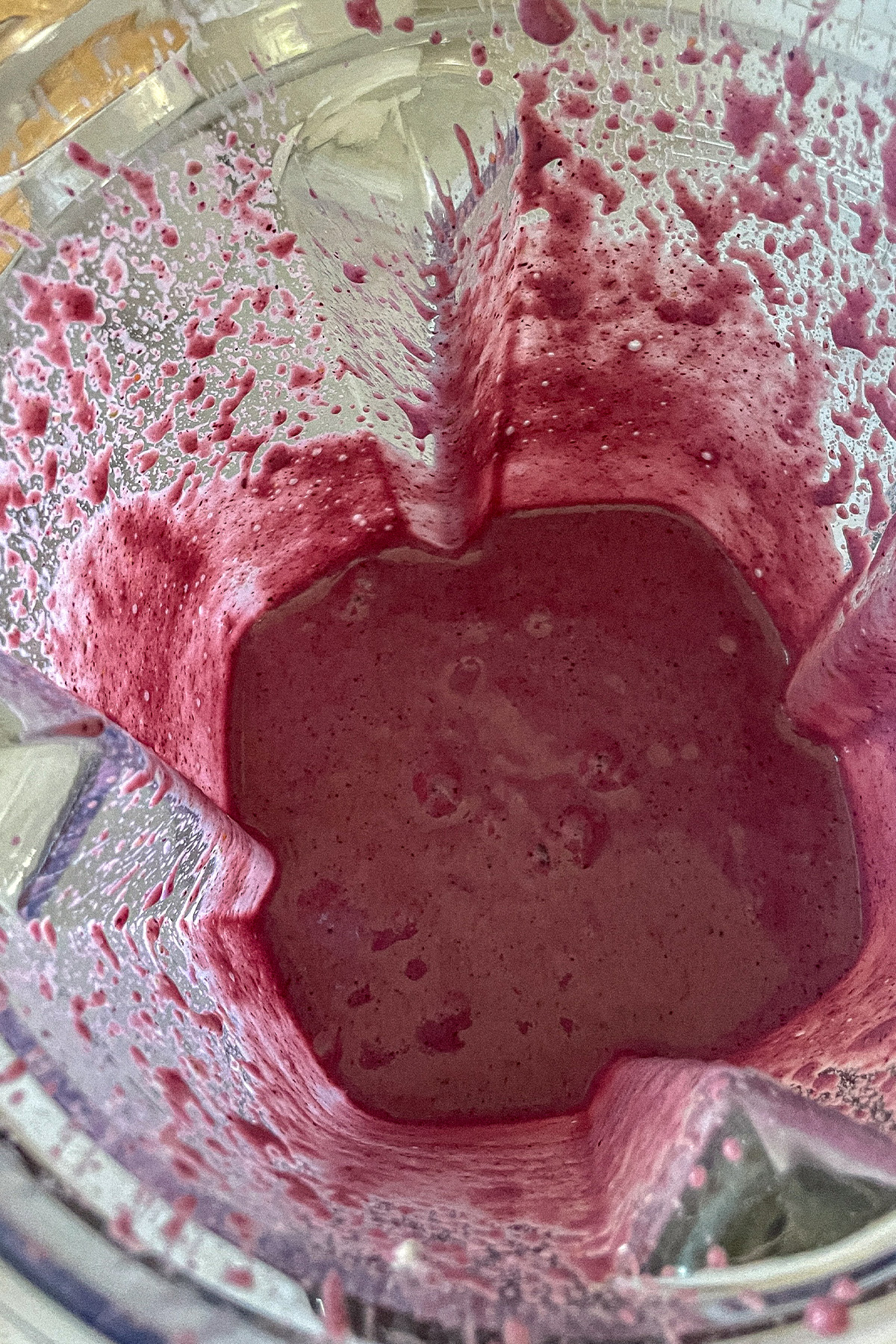 Blueberry Smoothie in a blender