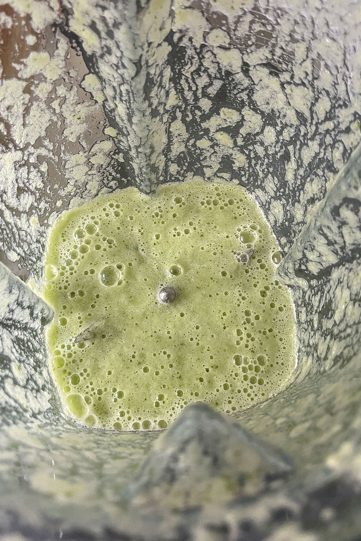 Cucumber juice in blender