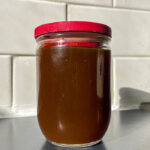 Homemade Chai Syrup in a glass jar